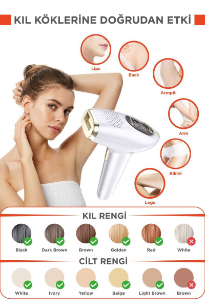 IPL Ice Laser Hair Removal 999,999 Shots Automatic/Manual Touch Screen Painless Body Device - 3