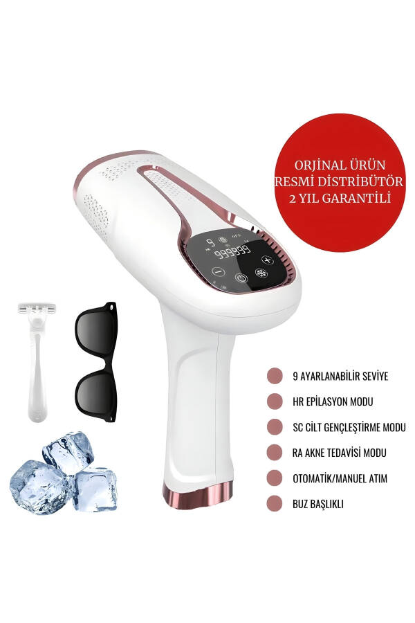 IPL Ice Laser Hair Removal 999,999 Shots Automatic/Manual Touchscreen Painless Body Face Device - 11