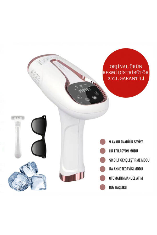 IPL Ice Laser Hair Removal 999,999 Shots Automatic/Manual Touchscreen Painless Body Face Device - 6