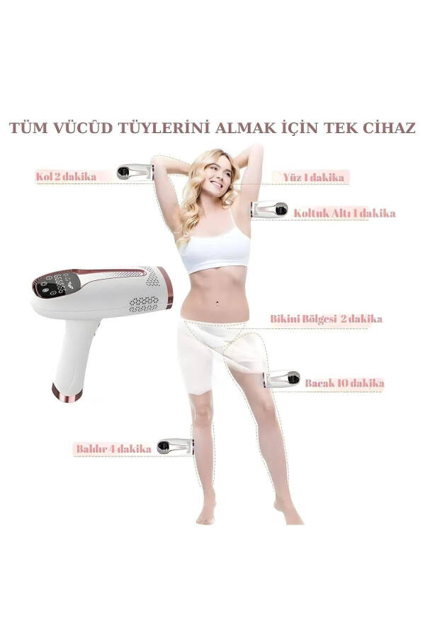 IPL Ice Laser Hair Removal 999,999 Shots Automatic/Manual Touchscreen Painless Body Face Device - 10