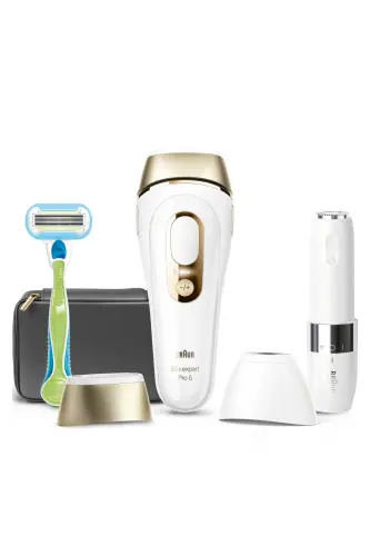 IPL Silk·expert Pro 5, Home Hair Removal, Bag, Venus Razor, with 2 Heads, PL5146 - 8