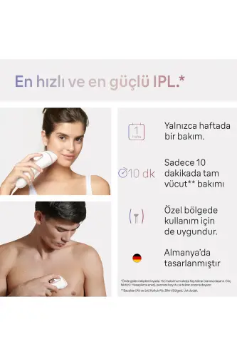 IPL Skin i·expert, Домашнее удаление волос, Бесплатное приложение, Сумка, Gillette Venus, 3 насадки, PL7253 - 6