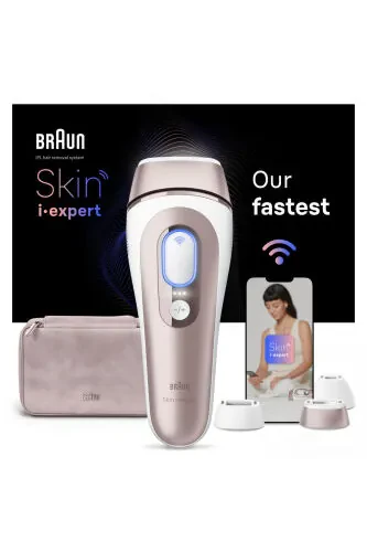 IPL Skin i·expert, Home Hair Removal, Free App, Bag, Gillette Venus, 3 Heads, PL7253 - BRAUN