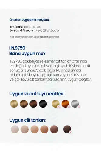 IPL9750 PureCare IPL Buz Lazer Epilasyon Cihazı 999.999 Atım - 7