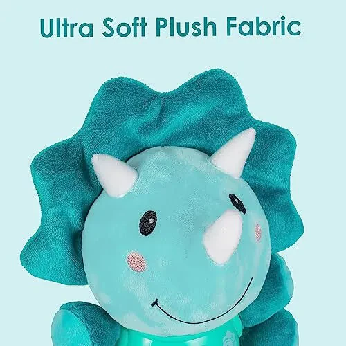 iPlay, iLearn Baby Dinosaur Musical Toys, Newborn Boys Soft Dino Plush Stuffed Animal, Infant Light Up Music Time, 1st Easter Basket Stuffer Birthday Gift 0 1 2 3 6 9 12 18 Month Age 1-3 Toddlers Girl - 4