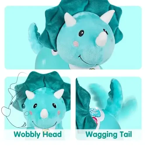 iPlay, iLearn Baby Toys 6-12 Months, Crawling Toys for 9-12 Month Girls, Infant Tummy Time, 1 Year Old 1st Birthday Gift, Unicorn Musical Toys for Toddlers 0-2, Light Up Sensory Baby Toys 12-18 Months - 5