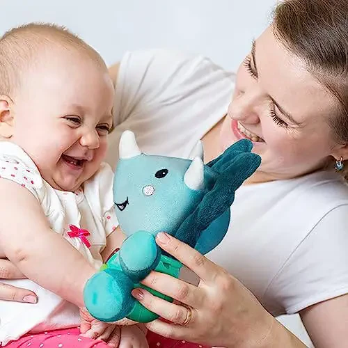iPlay, iLearn Baby Dinosaur Musical Toys, Newborn Boys Gift, Soft Dino Plush Stuffed Animal, Infant Light Music Time, 1st Birthday Shower Gift Stuffers for 0 1 2 3 6 9 12 18 Month 1-3 Yrs Toddler Girl - 5
