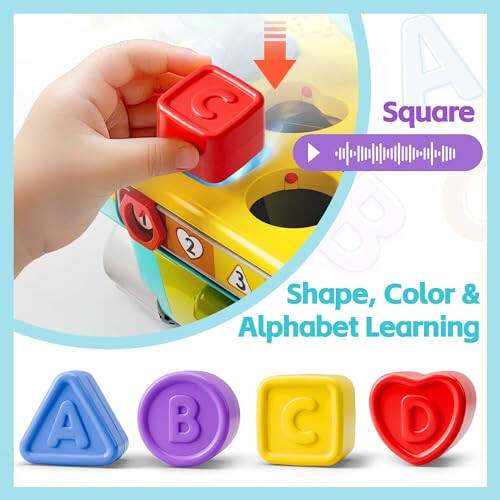 iPlay, iLearn Toddler Musical Workbench Toys for One Year Old Boys, Baby Pretend Play Tool Set, Infant Shape Sorter Activities, Kids Pounding Game, 1st Birthday Gift for 12 18 24 Month Girls Age 1 2 3 - 6