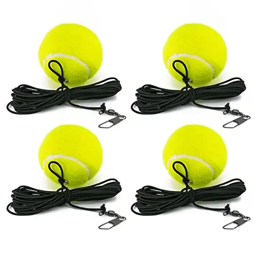 CHEGIF Tennis Training Ball with String,Tennis Trainer Balls Self Practice Trainer Tool, Tennis Ball Training Equipment for Rebound Baseboard Self Tennis Training Tool - CHEGIF
