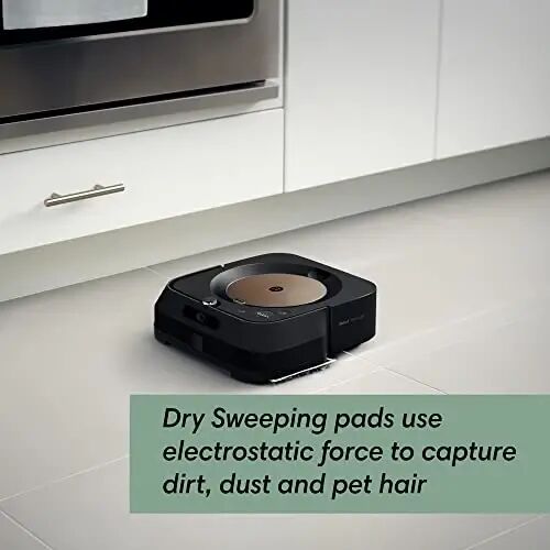 iRobot Braava Jet m6 (6012) Ultimate Robot Mop- Wi-Fi Connected, Precision Jet Spray, Smart Mapping, Works with Alexa, Ideal for Multiple Rooms, Recharges and Resumes, Black - 4