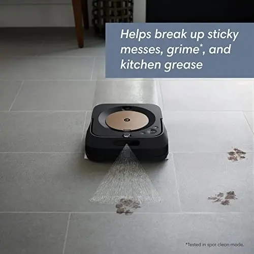 iRobot Braava Jet m6 (6012), aqlli xaritalash, aniq jet purkash, Wi-Fi bilan bog'langan, Alexa bilan ishlaydi, ko'p xonalar uchun ideal, qayta zaryadlanadi va davom ettiradi. - 3