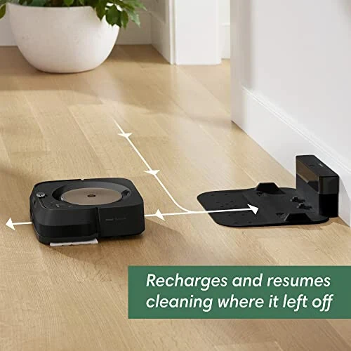 iRobot Braava Jet m6 (6012), aqlli xaritalash, aniq jet purkash, Wi-Fi bilan bog'langan, Alexa bilan ishlaydi, ko'p xonalar uchun ideal, qayta zaryadlanadi va davom ettiradi. - 6