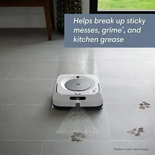 iRobot Braava Jet M6 (6110) Ultimate Robot Mop- Wi-Fi Connected, Precision Jet Spray, Smart Mapping, Works with Alexa, Ideal for Multiple Rooms, Recharges and Resumes, White - 3