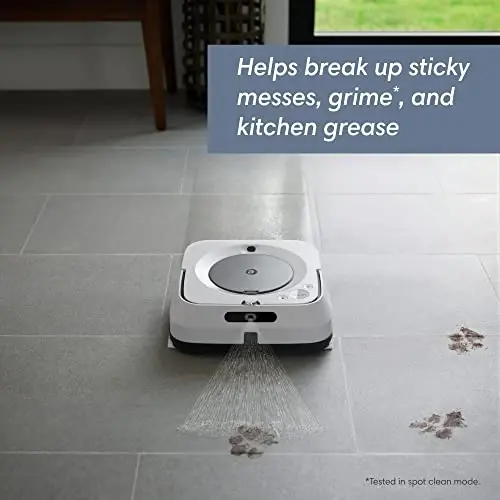iRobot Braava Jet M6 (6110) Ultimate Robot Mop- Wi-Fi Connected, Precision Jet Spray, Smart Mapping, Works with Alexa, Ideal for Multiple Rooms, Recharges and Resumes, White - 3