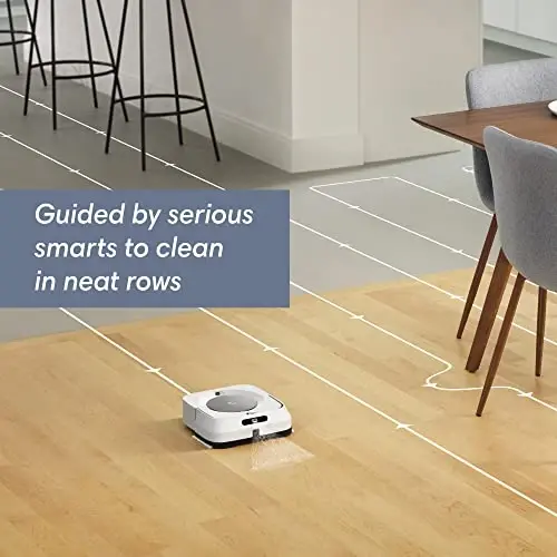 iRobot Braava Jet M6 (6110) Ultimate Robot Mop- Wi-Fi Connected, Precision Jet Spray, Smart Mapping, Works with Alexa, Ideal for Multiple Rooms, Recharges and Resumes, White - 5