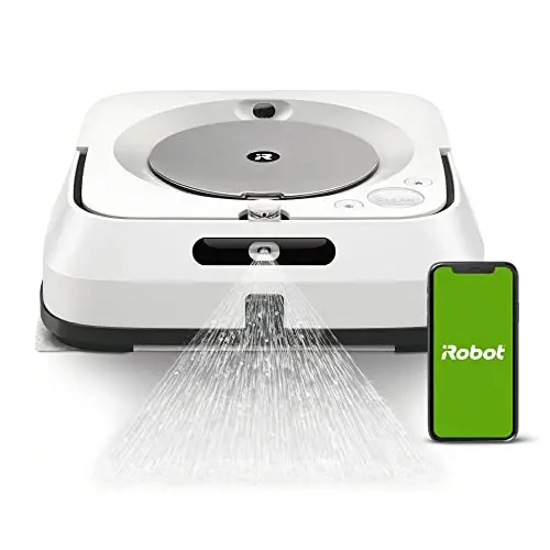iRobot Braava Jet M6 (6110) Ultimate Robot Mop- Wi-Fi Connected, Precision Jet Spray, Smart Mapping, Works with Alexa, Ideal for Multiple Rooms, Recharges and Resumes, White - 1