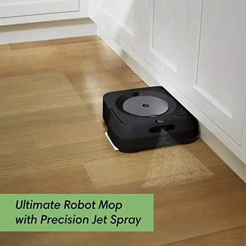 iRobot Braava Jet m6 6113 Ultimate Robot Mop - Wi-Fi Connected, Precision Jet Spray, Smart Mapping, Compatible with Alexa, Ideal for Multiple Rooms, Recharges and Resumes, Graphite - IROBOT (1)