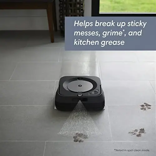 iRobot Braava Jet m6 6113 Ultimate Robot Mop - Wi-Fi Connected, Precision Jet Spray, Smart Mapping, Compatible with Alexa, Ideal for Multiple Rooms, Recharges and Resumes, Graphite - 3