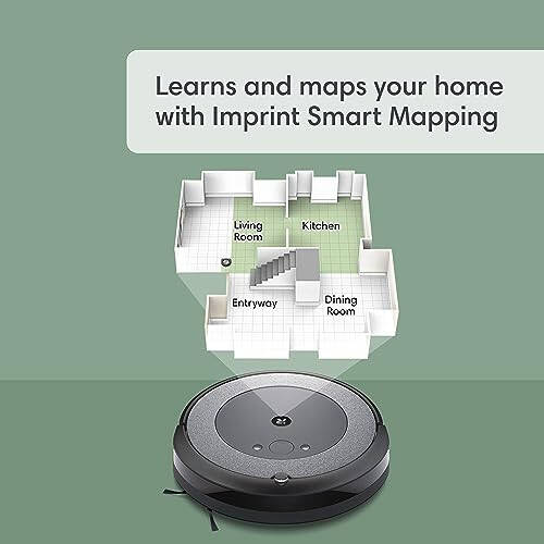 iRobot Roomba Combo i5+, o'z-o'zini bo'shatadigan robot chang'yutgich va pol yuvuvchi. Aqlli xaritalash bilan xonalarni tozalash, 60 kungacha o'zini bo'shatadi, Alexa bilan ishlaydi, shaxsiylashtirilgan tozalash operatsion tizimi. - 6