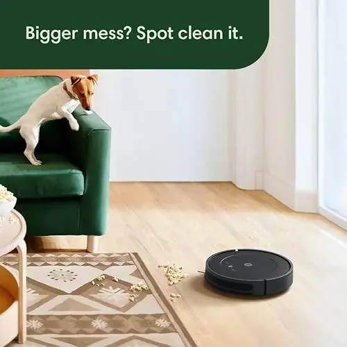 iRobot Roomba Robotli changyutgich (Q011) - kuchli tortish quvvati, Alexa, tinchroq tozalash rejimi, ko'p sirt tozalash, chiziqli tozalash, ishlatish oson, o'zini-o'zi zaryad qilish - 5