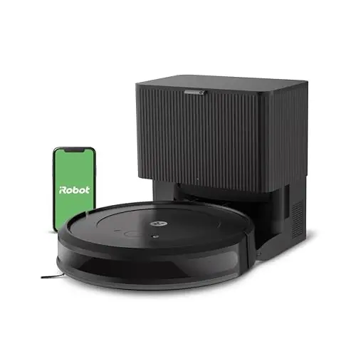 iRobot Roomba Vacuum 2 Essential Robot AutoEmpty Dock, 3 So'rish Darajasi, Oxirgi Qavat Kuzatuv Sensorlari va Yilni Dizayni (Qora) bilan - 1