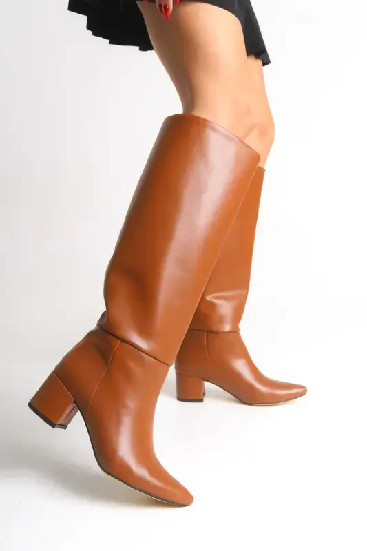 Iserolia Women's Boot 00125000 Tan Leather-Tan Leather - 4