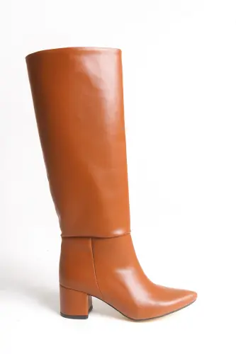 Iserolia Women's Boot 00125000 Tan Leather-Tan Leather 