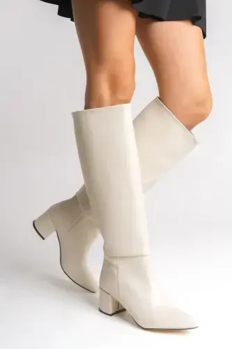 Iserolia Женские Сапоги 00125000 Телесный Кожа-Телесный Кожа - 3