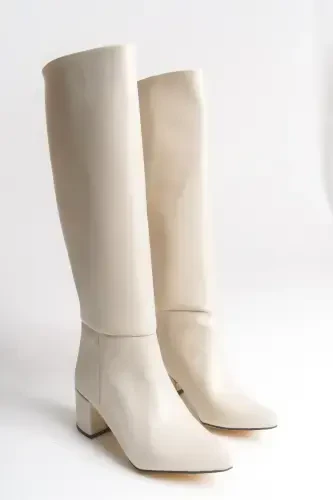 Iserolia Женские Сапоги 00125000 Телесный Кожа-Телесный Кожа - 7