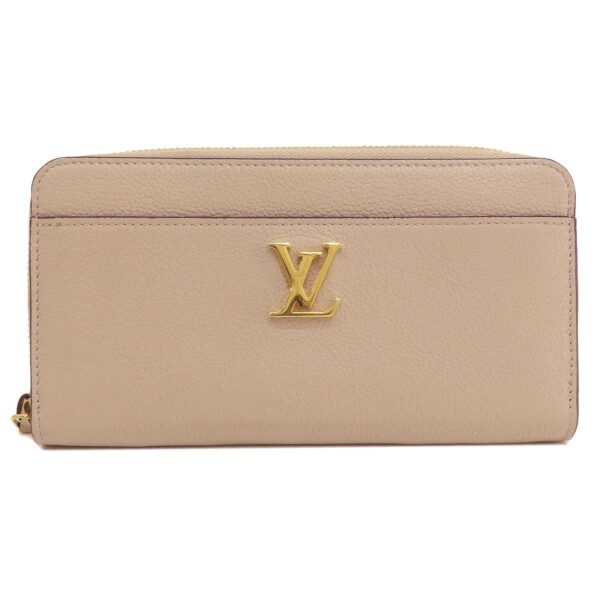 Ishlatilgan Louis Vuitton M80674 Zippy Lockme Greige Long Wallet Calfskin Ayollar Uchun (Yaxshi) - 11