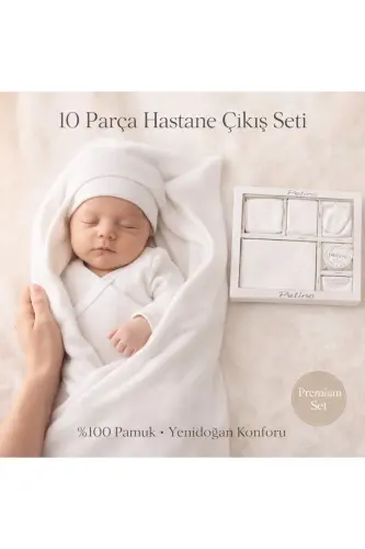 Ishlovlanmagan 10 dona Yangi tug'ilgan bolalarni kasalxonadan chiqish to'plami - 1