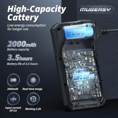 Endoscope Camera with Light, Inspection Borescope Camera with 4.3