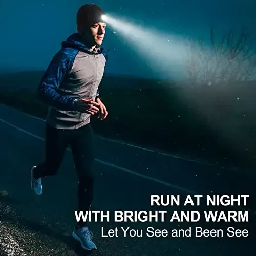 HIGHEVER LED Beanie Hat with Light: Christmas Stocking Stuffers for Men Adult Cool Gifts for Teen Boys Men Dad Winter Gifts - 7