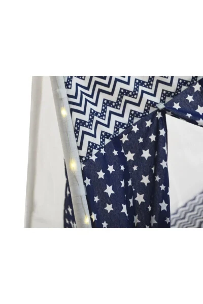 Işıklı Kızılderili Oyun Çadırı Aktivite Oyun Alanı Kalın Minderli Oyun Evi - 4