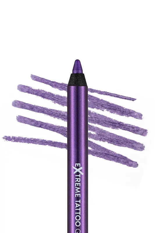 Işıltılı Kalıcı Göz Kalemi (MOR) - Extreme Tattoo Gel Pencil - 011 Purple Blaze - 8682536041188-011 PURPLE BLAZE - 4