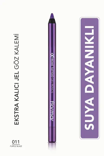 Işıltılı Kalıcı Göz Kalemi (MOR) - Extreme Tattoo Gel Pencil - 011 Purple Blaze - 8682536041188 - 011 PURPLE BLAZE 