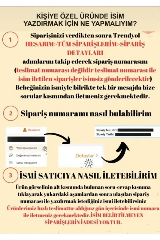 Isimli Chaqaloq Emzik Zanjirchasi Va Yaka Ignali Kuyne Seti 0451 (0-6 OY) - 4