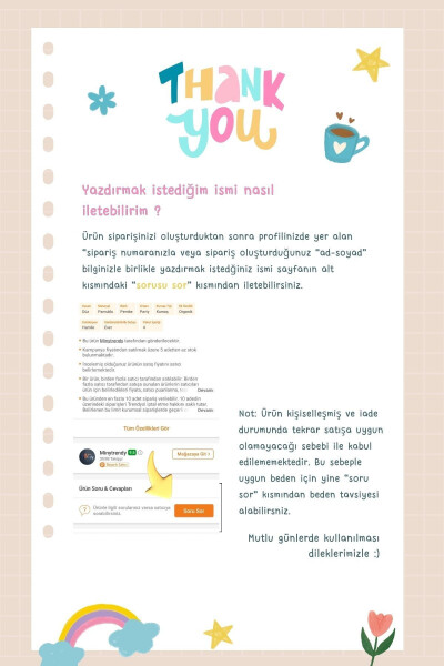 İsimli Yenidoğan Kız Bebek Organik Müslin Şapkalı Kruvaze Takım Hastane Çıkışı Tulum Hediyelik-Krem - 4