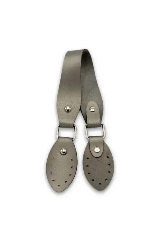 Искусственная кожа ручка сумки 43 см серый - 2