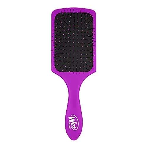 Wet Brush Paddle Detangler Hair Brush, Purple, Ultra-Soft IntelliFlex Bristles with AquaVent Design, Great For Treatment & Mask Application, Women, Men, Wet, Dry and Damaged Hair - 1
