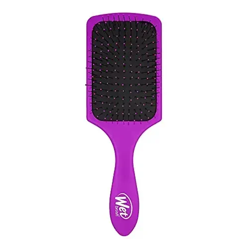 Wet Brush Paddle Detangler Hair Brush, Purple, Ultra-Soft IntelliFlex Bristles with AquaVent Design, Great For Treatment & Mask Application, Women, Men, Wet, Dry and Damaged Hair - 1