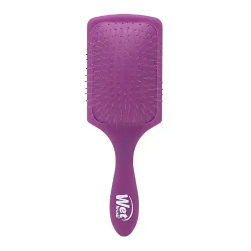 Wet Brush Paddle Detangler Hair Brush, Purple Frost - Ultra-Soft IntelliFlex Detangling Bristles with AquaVent Design - Spread Hair Treatments Evenly - Glides Through Tangles For All Hair Types 