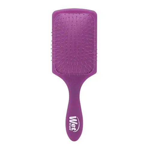 Wet Brush Paddle Detangler Hair Brush, Purple Frost - Ultra-Soft IntelliFlex Detangling Bristles with AquaVent Design - Spread Hair Treatments Evenly - Glides Through Tangles For All Hair Types 