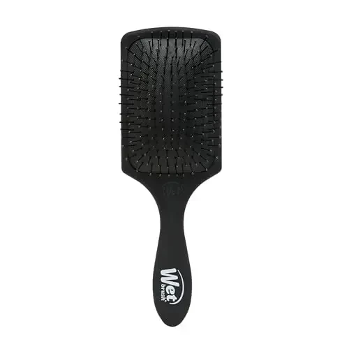 Wet Brush Paddle Detangler Hair Brush, Black Frost - Ultra-Soft IntelliFlex Detangling Bristles with AquaVent Design - Spread Hair Treatments Evenly - Glides Through Tangles For All Hair Types 