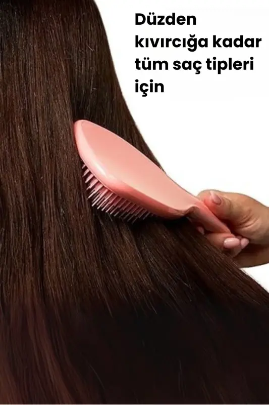The Ultimate Detangler Large Peach Saç Fırçası - 2