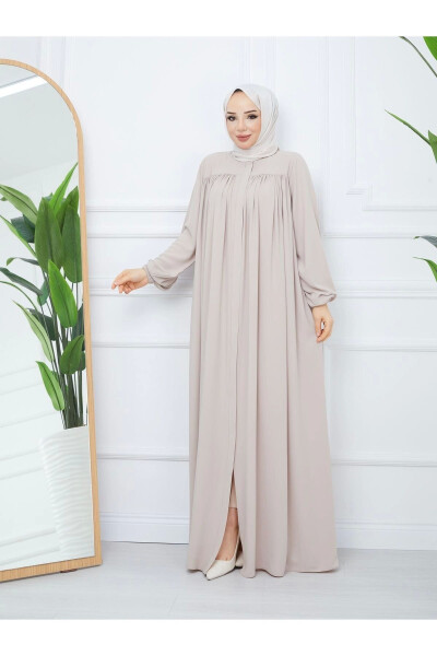 Islomiy Modest Ferace Xalat, Medin Ipakidan, To'liq Yopiq - SERRA MODA