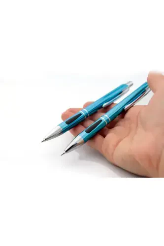 Isme Kişiye Özel 2'li Tükenmez Ve Versatil Kalem Seti Yılbaşı-Mavi - 3