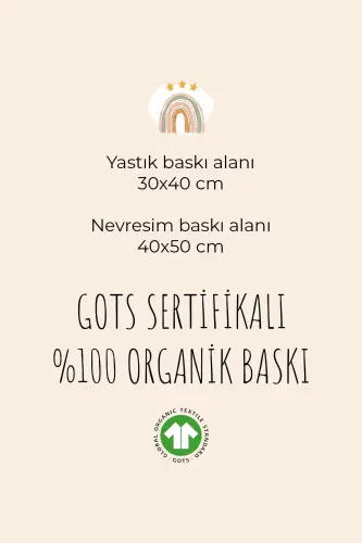 Ismga xos ona yonida 60x100 beshik uyqu choyshablari to'plami - 4