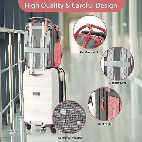 ISMGN Diaper Bag Backpack, Large Diaper Bag, Multifunctional Diaper Bag, Diaper Bags… - 5