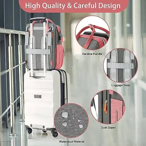 ISMGN Diaper Bag Backpack, Large Diaper Bag, Multifunctional Diaper Bag, Diaper Bags… - 5